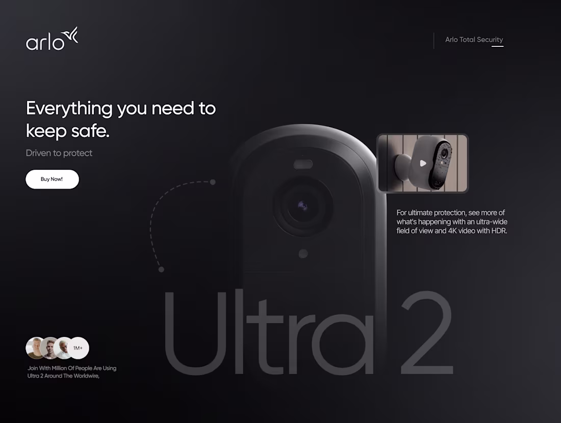 Cover image for Arlo Website Design