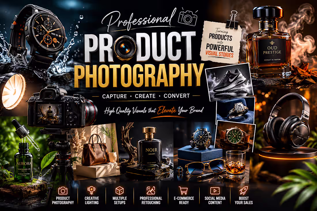 Cover image for Premium Product Photography & Commercial Visuals