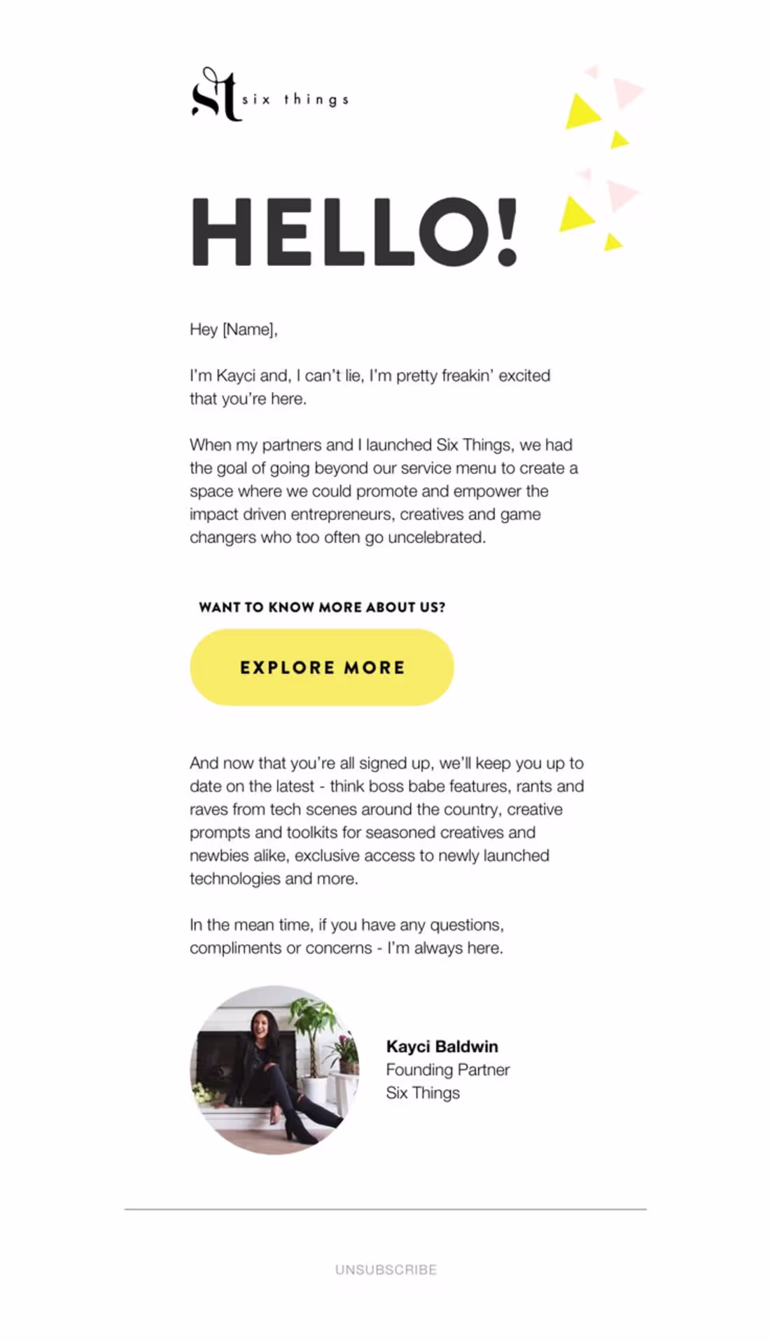 Cover image for Welcome Email Copy for a