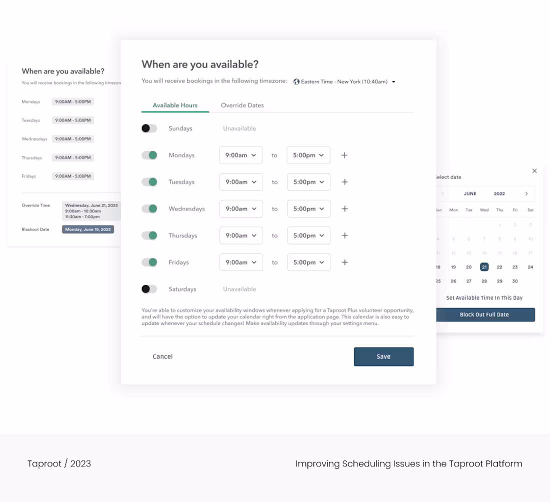 Cover image for Improving Scheduling Issues in the Taproot Platform