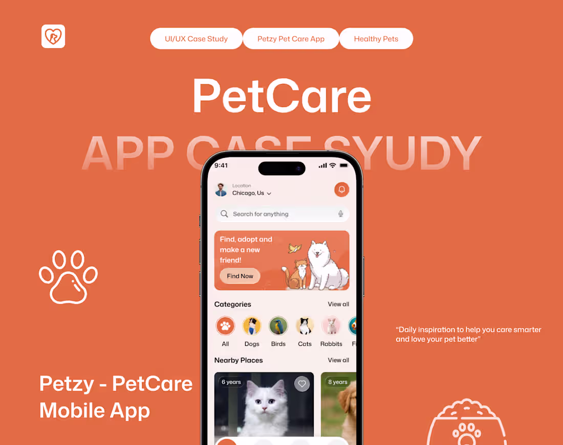 Cover image for Petzy – PetCare Mobile App
