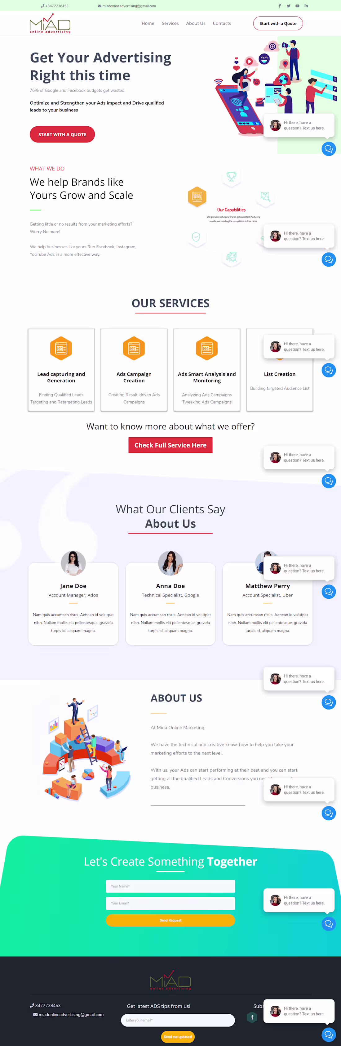 Cover image for Gohighlevel Landing Page Design for a Marketing firm
