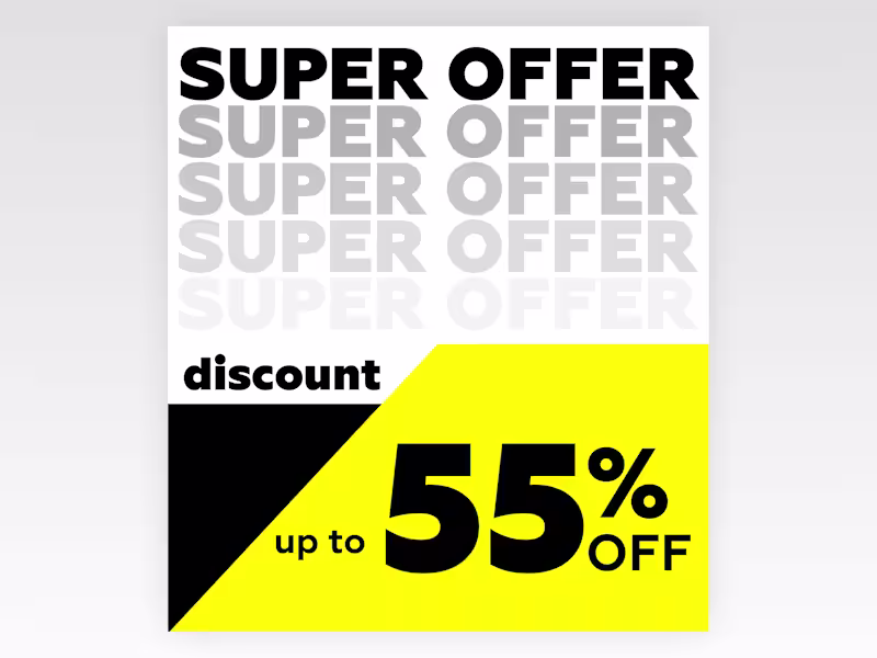 Cover image for Bold Super Offer Promo Banner