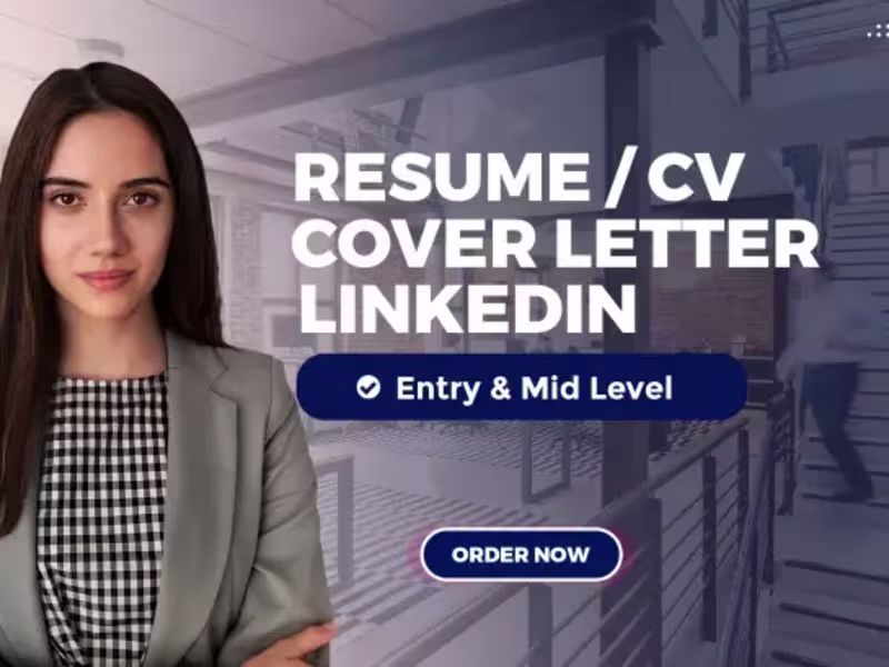 Cover image for I will deliver professional resume writing services
