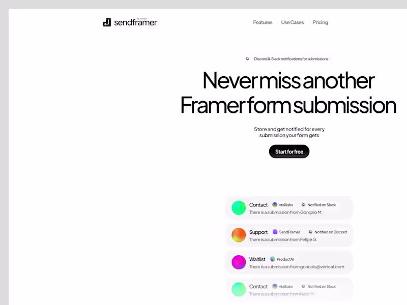 Cover image for Really close to releasing sendframer

A