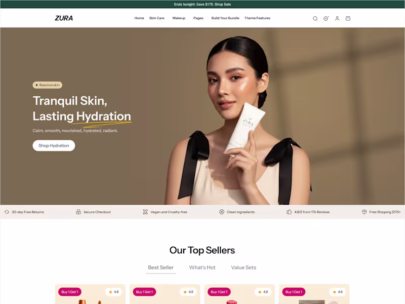 Cover image for Premium Shopify Store Design for ZIVA Beauty
