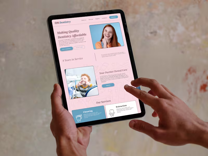 Cover image for ON Dentistry - Dental Clinic Website
