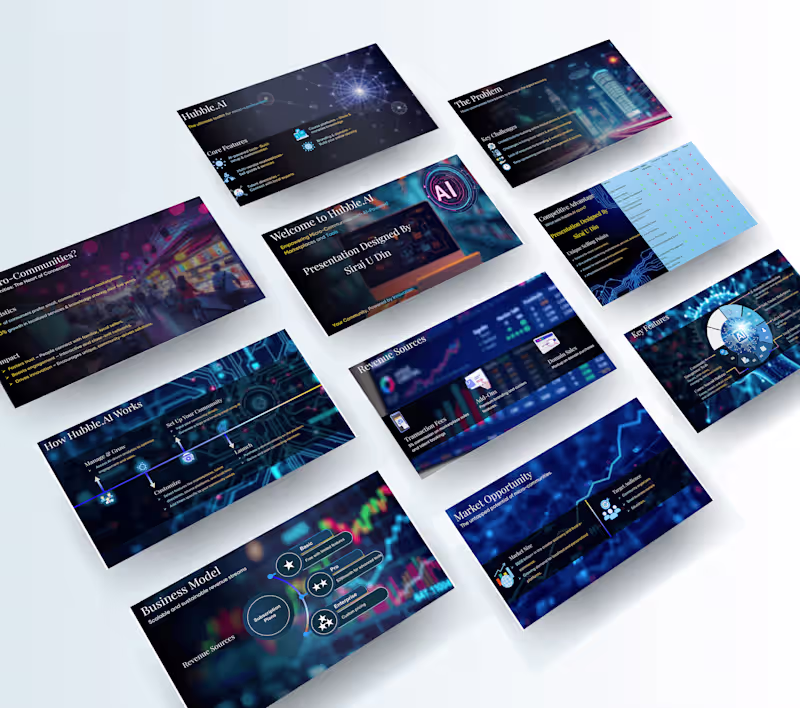 Cover image for Hubble AI Pitch Deck Presentation