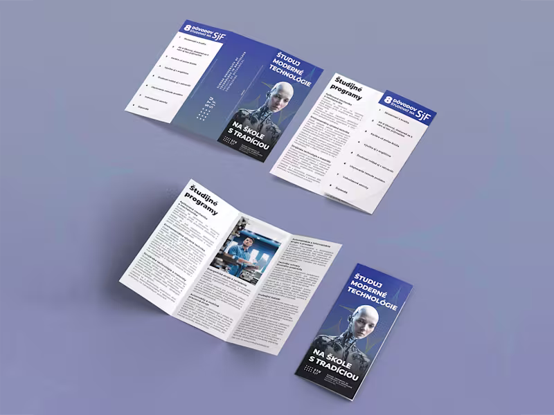 Cover image for Tri-fold Brochure Design for Slovak Technical University