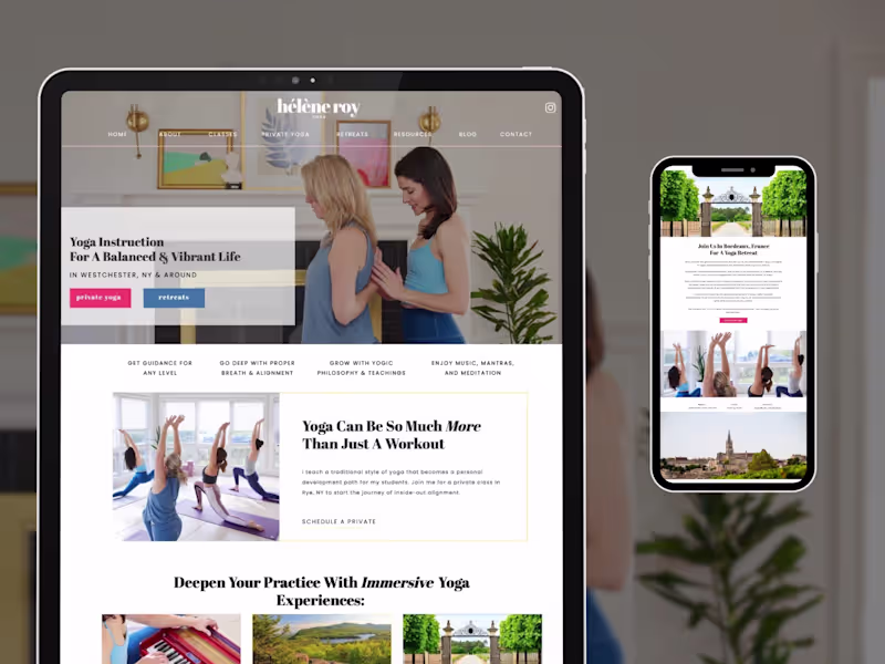 Cover image for ShowIt Website For Yoga Teacher