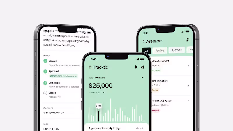 Cover image for Tracktic App Design