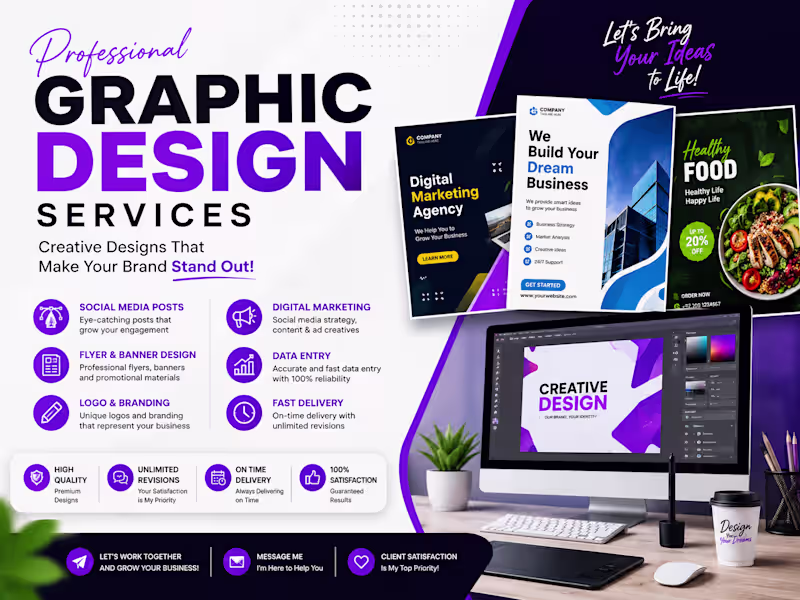 Cover image for Professional Graphic Design & Social Media Posts