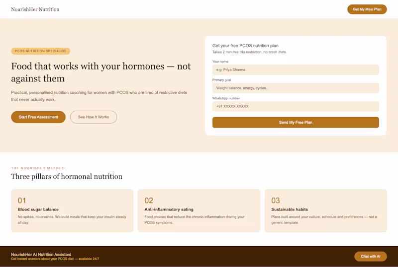 Cover image for AI Nutrition Assistant for PCOS