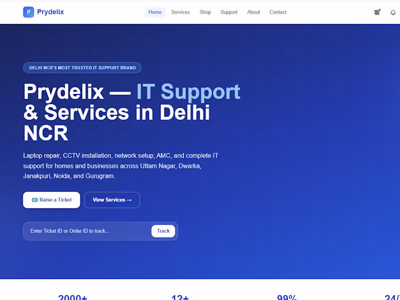 Cover image for Prydelix — Full-Stack E-Commerce &