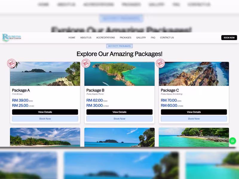 Cover image for Rhumuda Online Boat Charter Platform Development