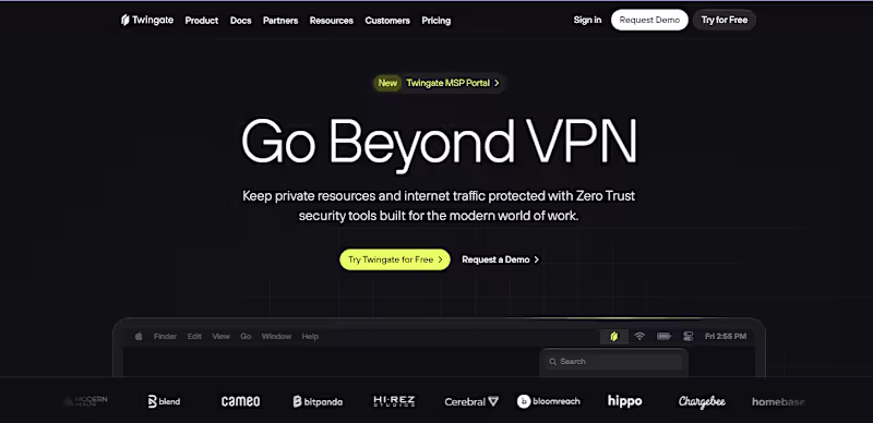 Cover image for Twingate.com Landing Page