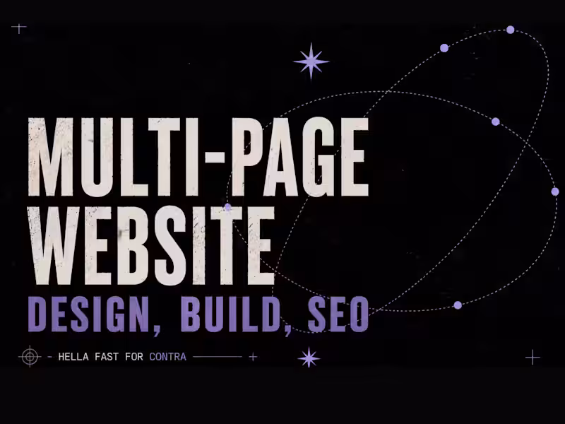 Cover image for Multi-page Website Service - Webflow / Framer / WP + Elementor