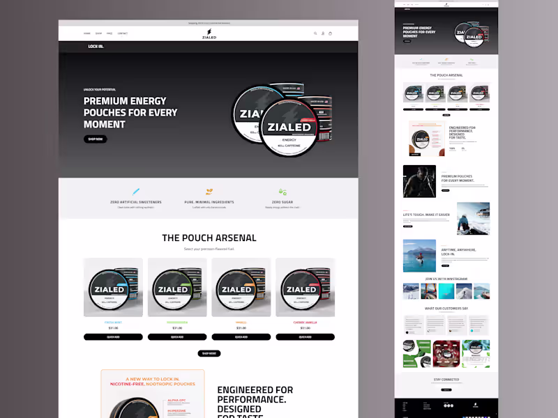 Cover image for Shopify Ecommerce Website- Home page.
What