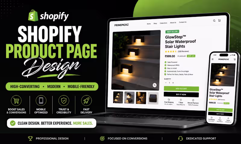 Cover image for Shopify Product Page Design