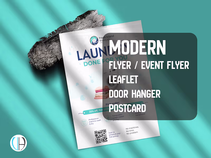 Cover image for I will design modern flyer, leaflet, door hanger and postcard