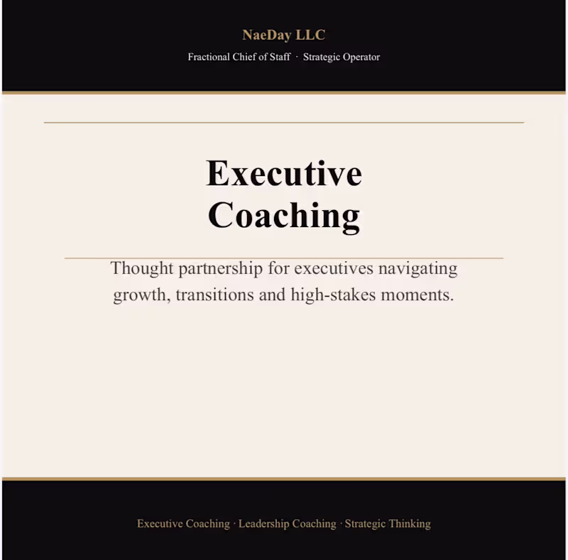 Cover image for Executive Coaching