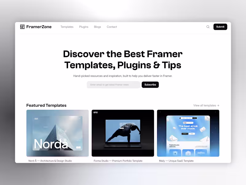 Cover image for Framer.zone — Directory Website Development