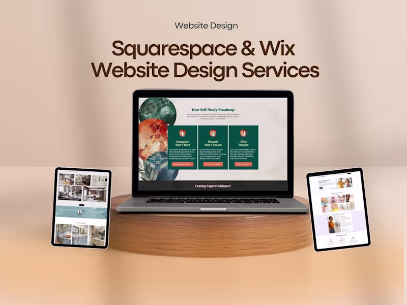 Cover image for Squarespace & Wix Website Design, Redesign, and Customization