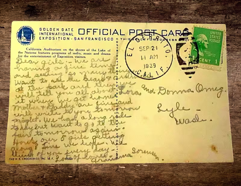 Cover image for 86 Years Later: Investigating a 1939 World's Fair Postcard