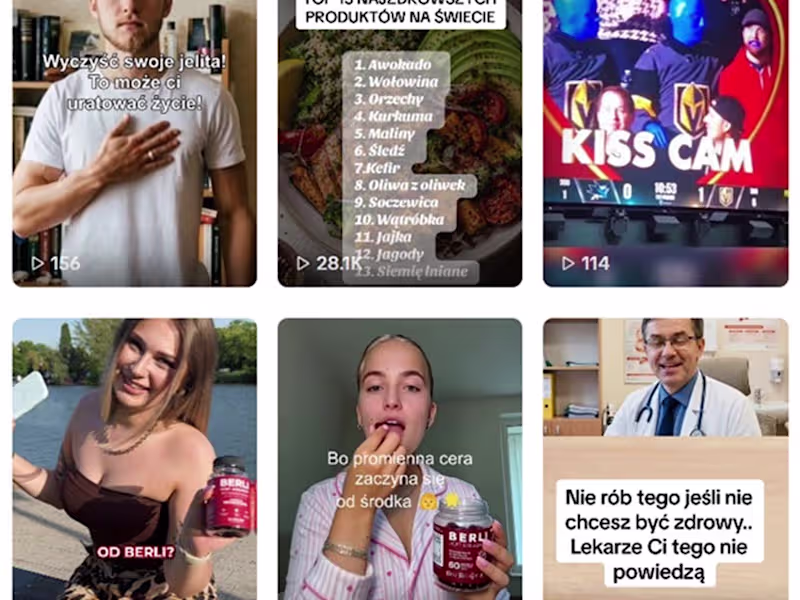 Cover image for AI TikTok Content Production – Health & Supplement Brand