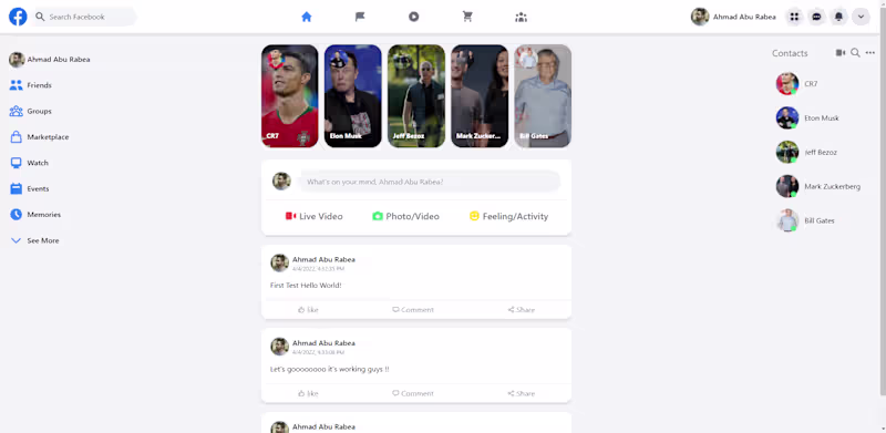 Cover image for Facebook Clone Development