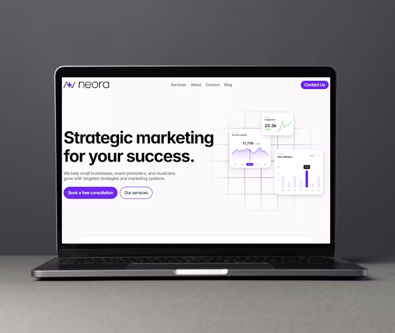 Cover image for Brand Design and Landing Page for Neora