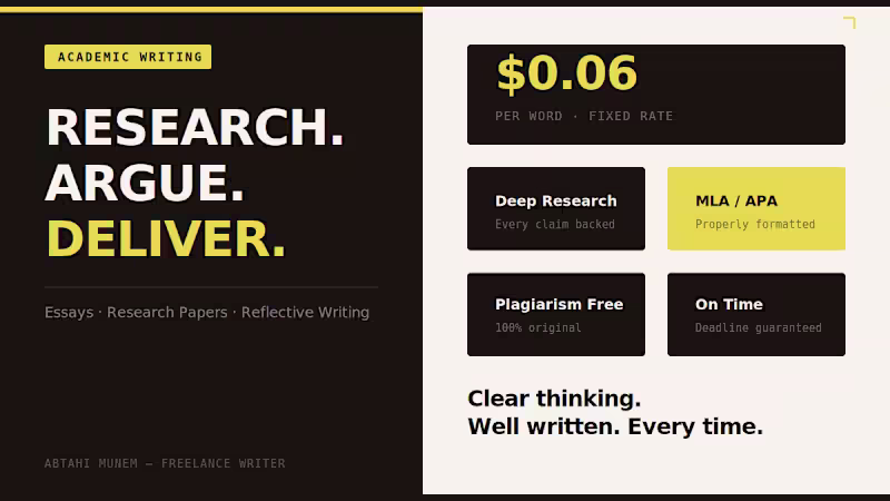Cover image for Academic Writing — Essays, Research Papers & Reflective Writing