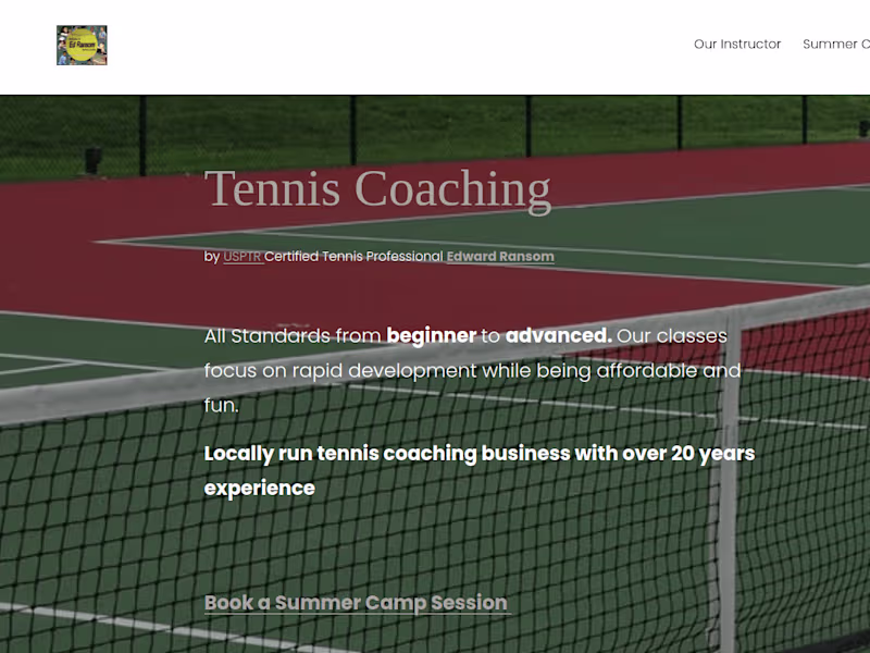Cover image for Ed Ransom Tennis