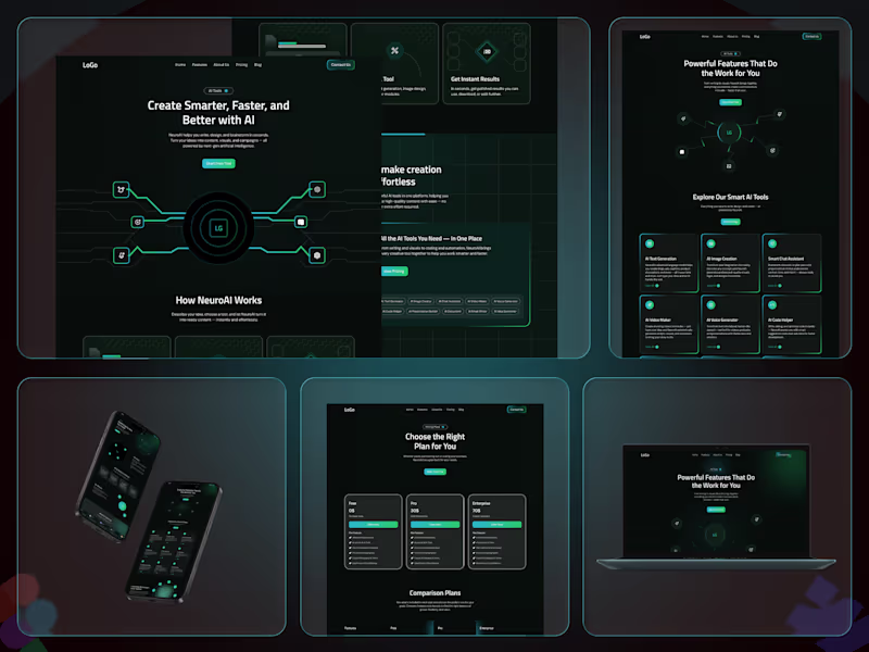 Cover image for AI Platform Website – Figma UI/UX + Webflow Development