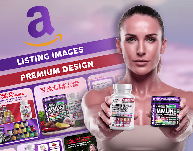 Cover image for Amazon Listing Images | Wellness Brand