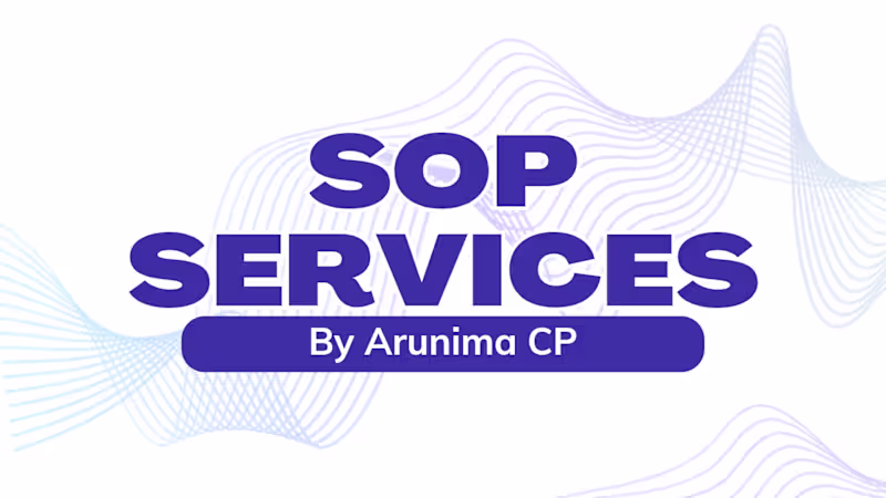 Cover image for SOP Writing 