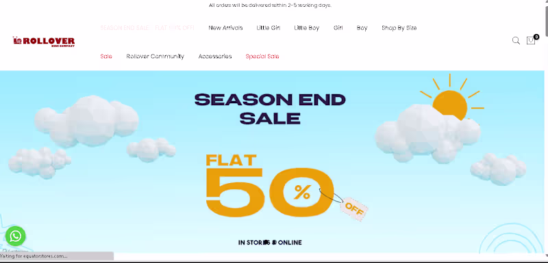 Cover image for Rollover - Elevating Your Online Shopping Store