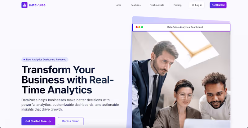 Cover image for B2B SASS Landing Page