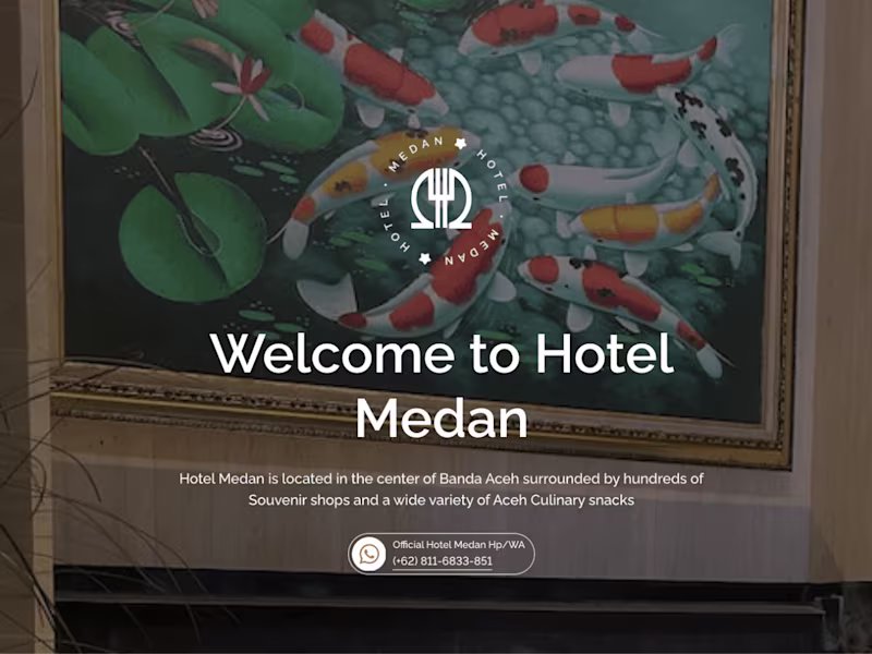 Cover image for Hotel Medan Website | Freelance Webflow Developer