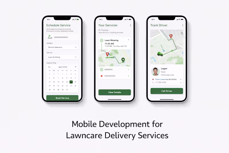 Cover image for Mobile App for a Lawncare