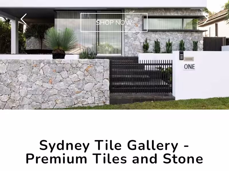 Cover image for Https://www.sydneytilegallery.com.au/ I contributed to the d...