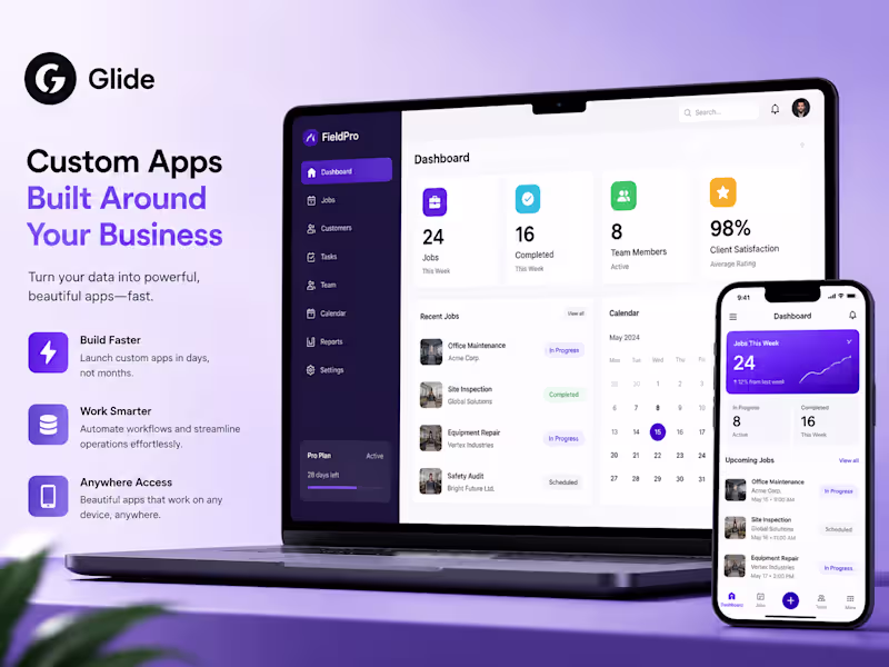 Cover image for I Will Build Custom Business Apps with Glide & Airtable