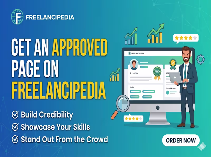 Cover image for Get an approved page from Freelancipedia