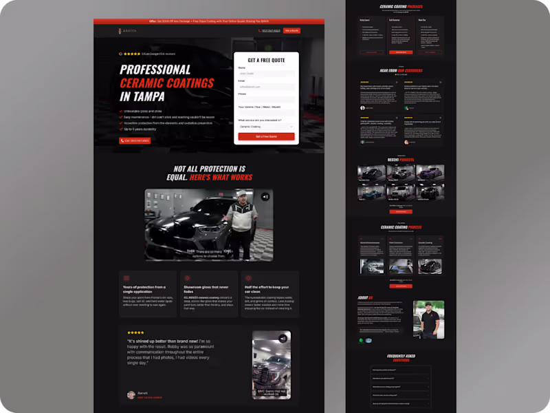 Cover image for Framer landing page for a