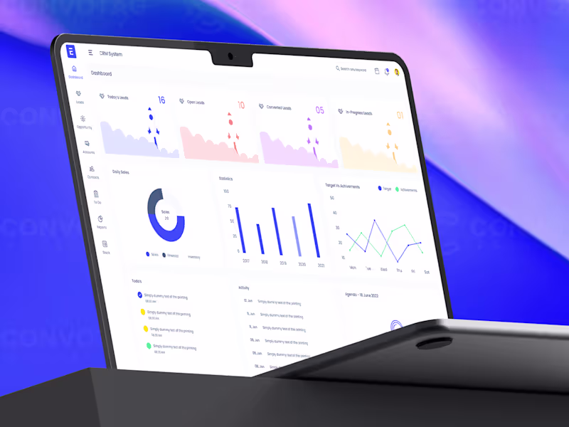 Cover image for CRM Web Application UI/UX Design