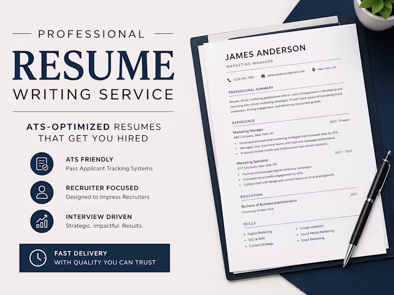 Cover image for I Will Rewrite Your Resume to Land Interviews Fast