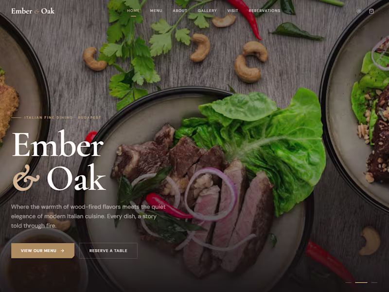 Cover image for Immersive Restaurant Website Design for a Lasting Impact