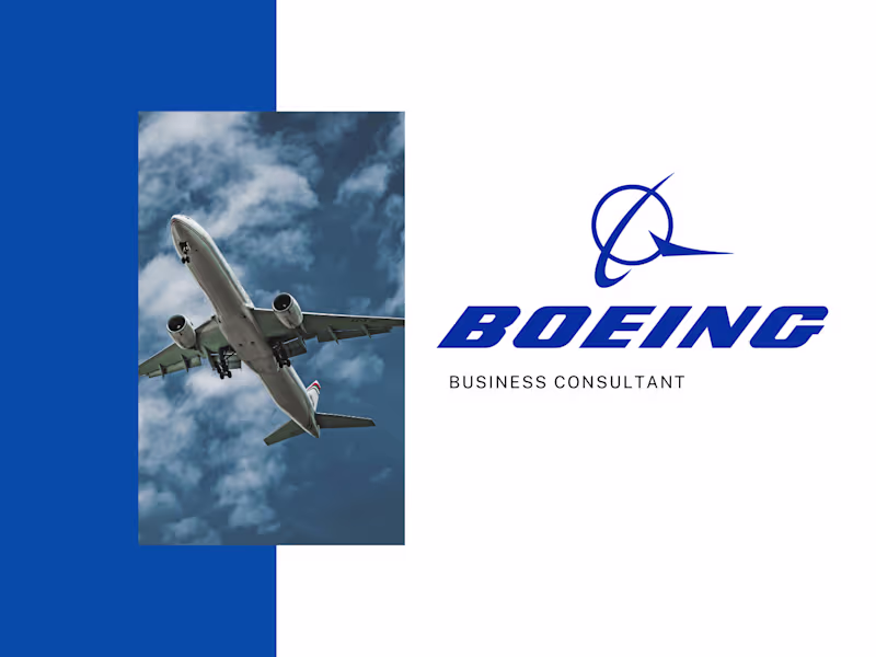 Cover image for Consulting: Boeing x UW Business Consulting