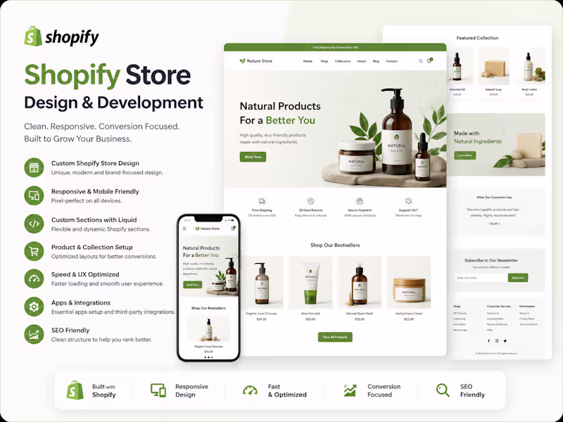 Cover image for Shopify Store Design & Development