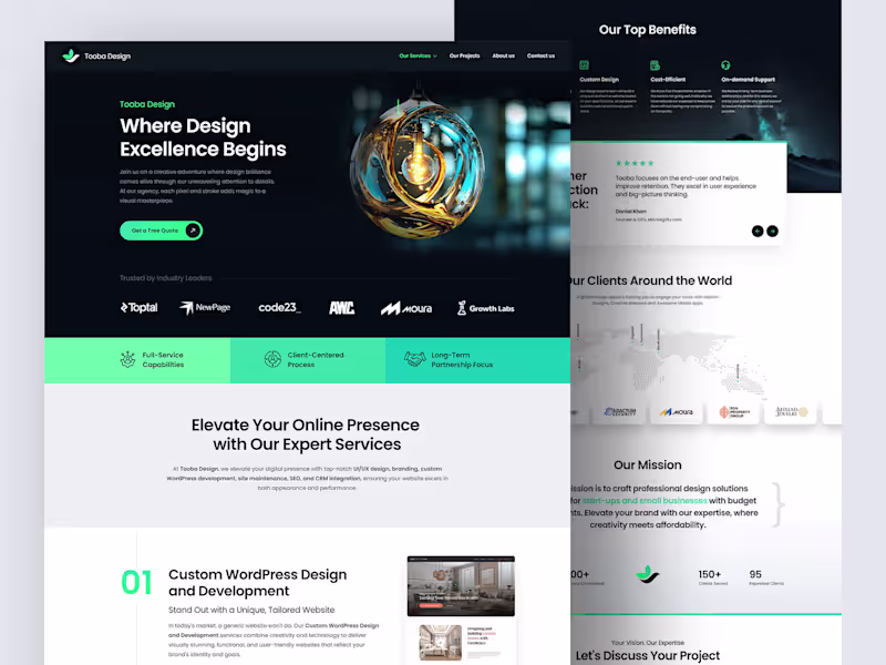 Cover image for Web Design and Development for Innovative Design Agency